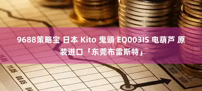 9688策略宝 日本 Kito 鬼頭 EQ003IS 电葫芦 原装进口「东莞布雷斯特」